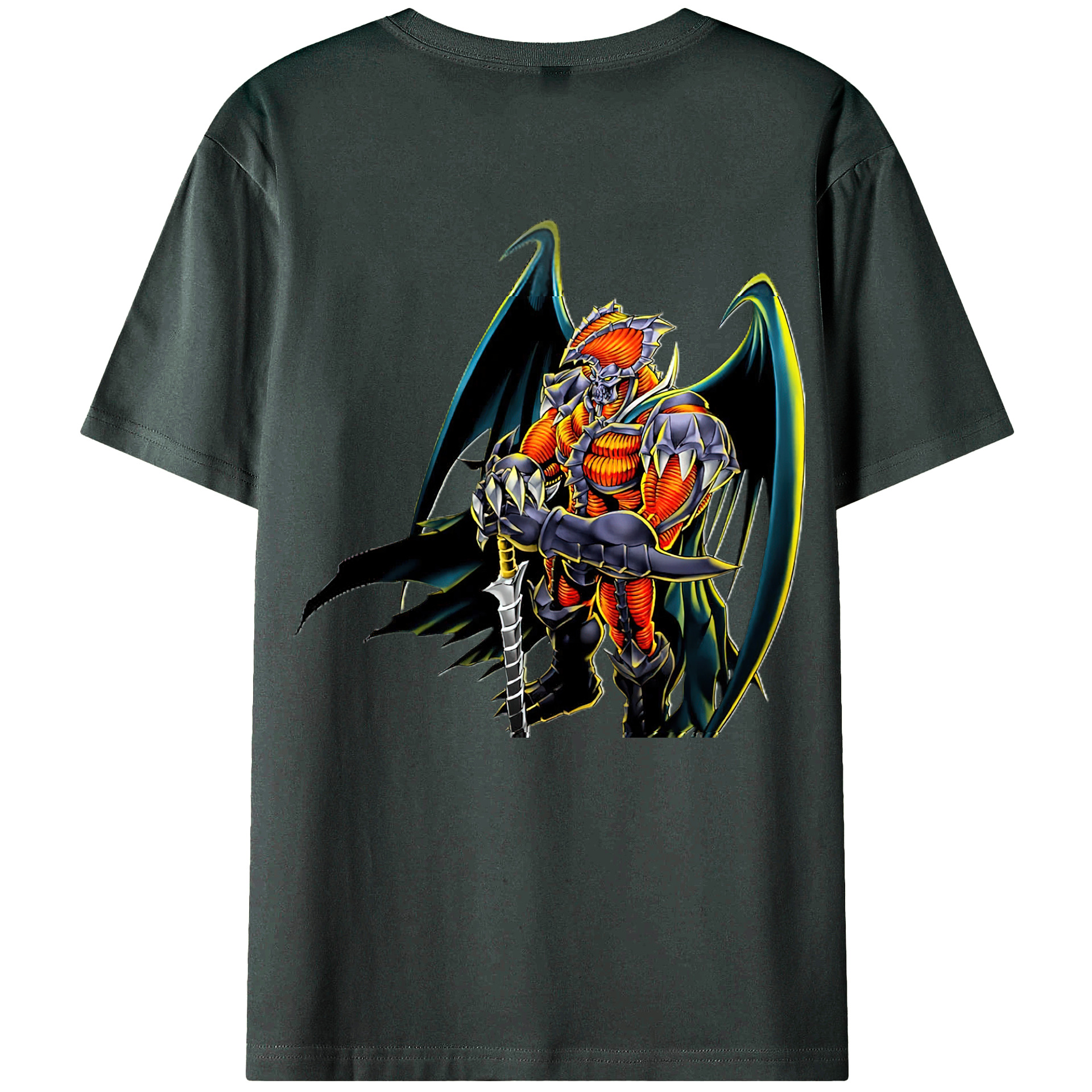 （画像用） 遊☆戯☆王 Yu-Gi-Oh! 綿100％ メンズ半袖Tシャツ（バックプリント） 通気性